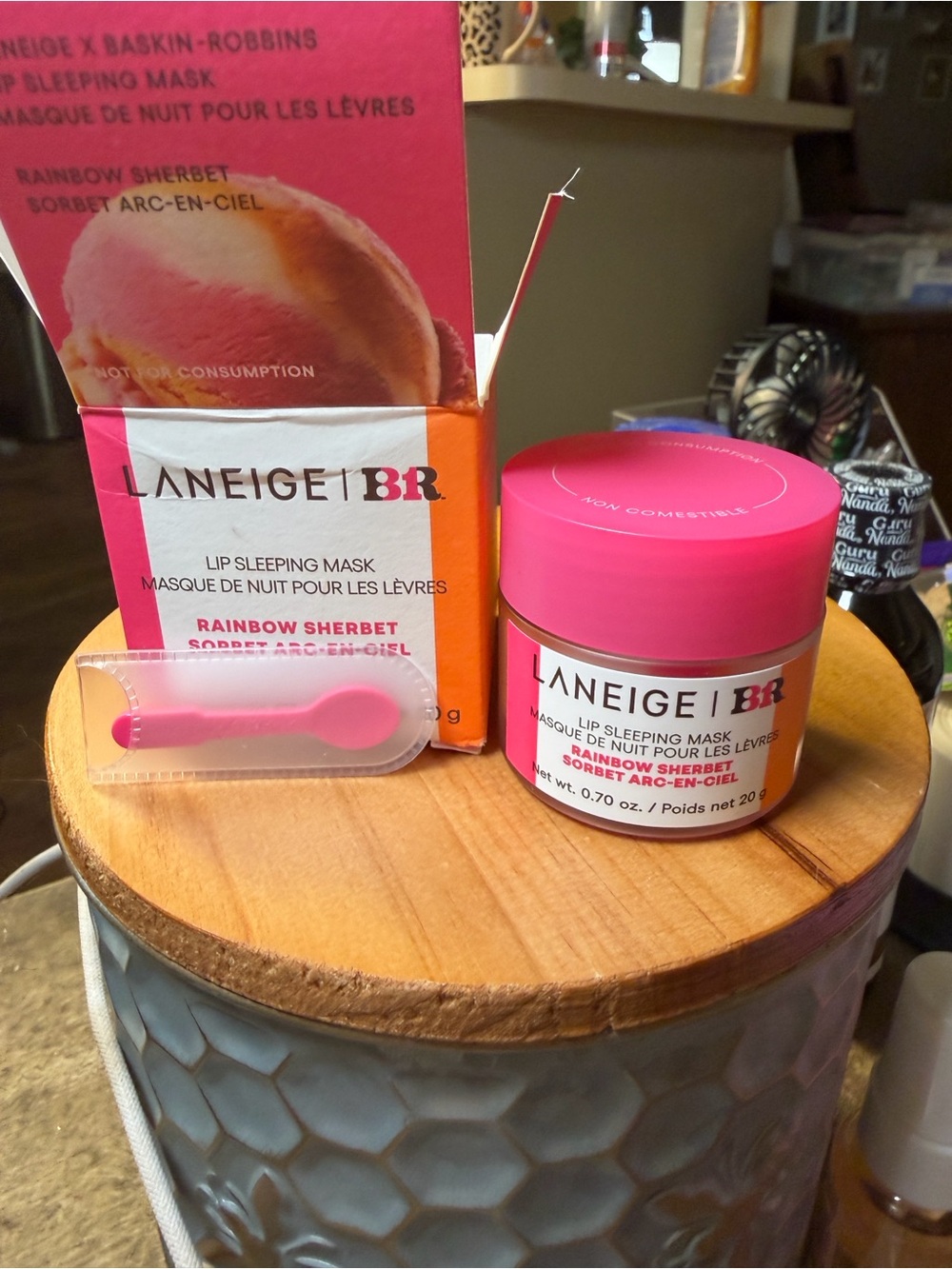 LANEIGE Lip Sleeping Mask - Pink & Orange Rainbow Sherbet